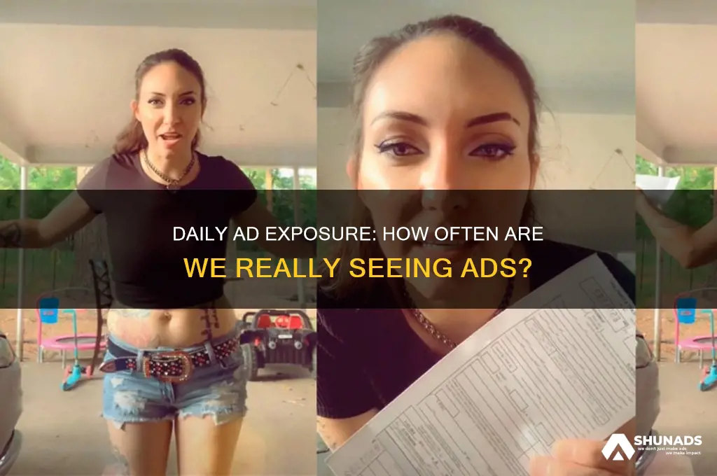 how often do people get exposed to advertisements