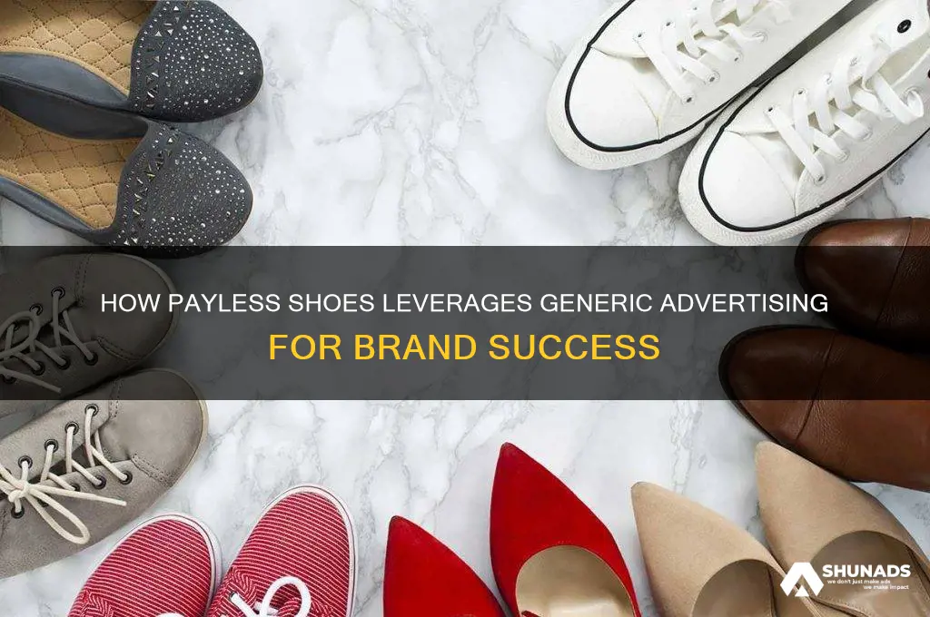 how payless shoes uses generic advertising