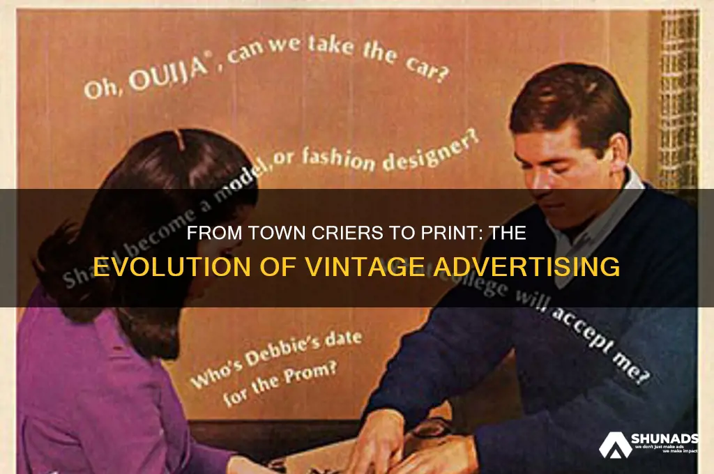 how people used to advertise in the past