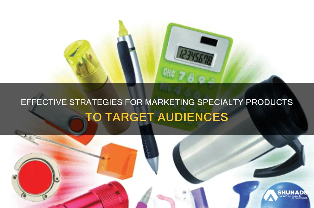 how should a company advertise specialty products marketing