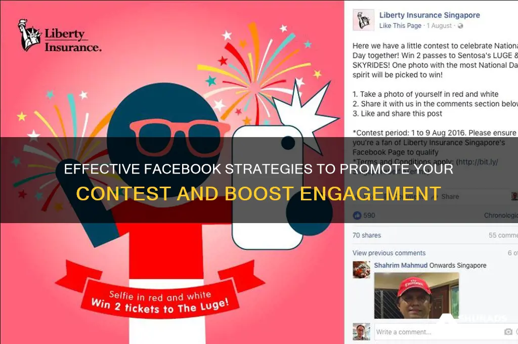how should i advertise my contest on facebook