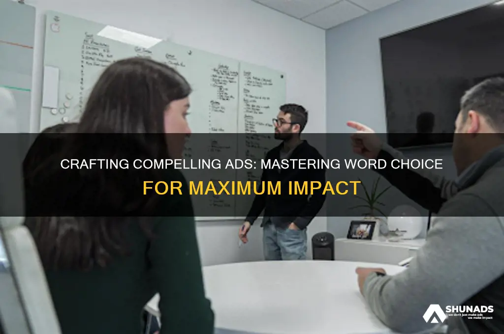 how should word choice be used in advertiseing