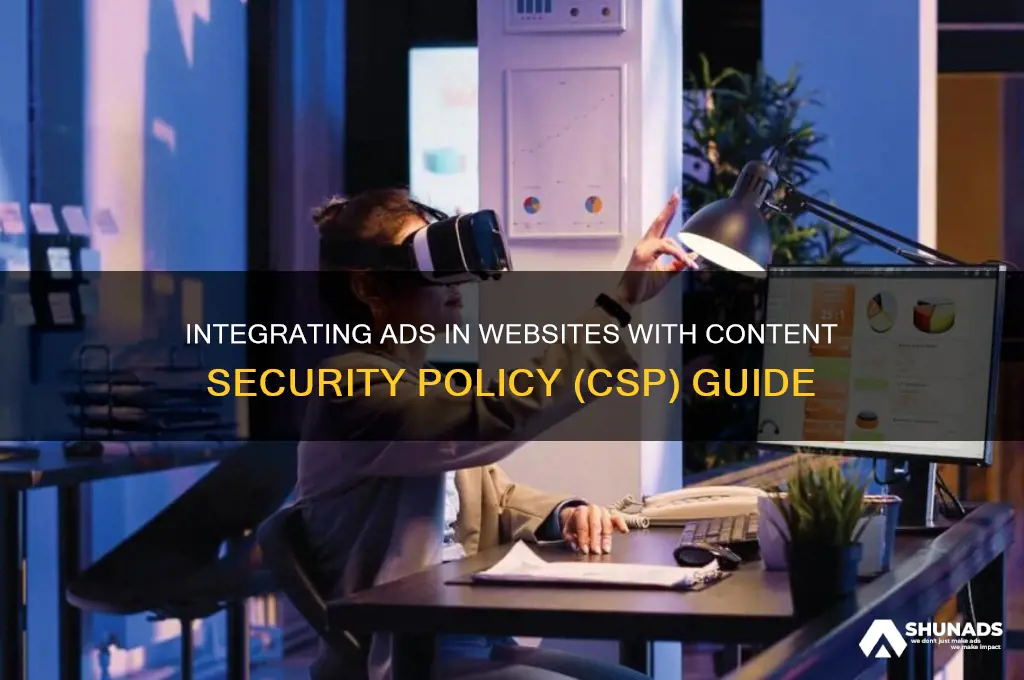 how to add advertisement in website using csp