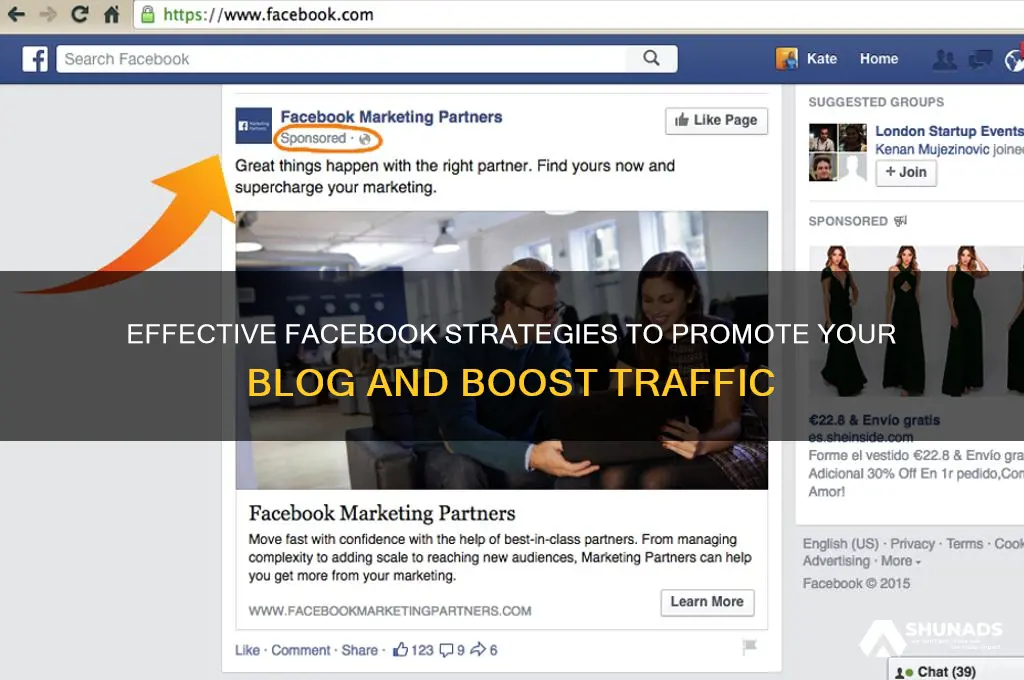 how to advertise a blog on facebook
