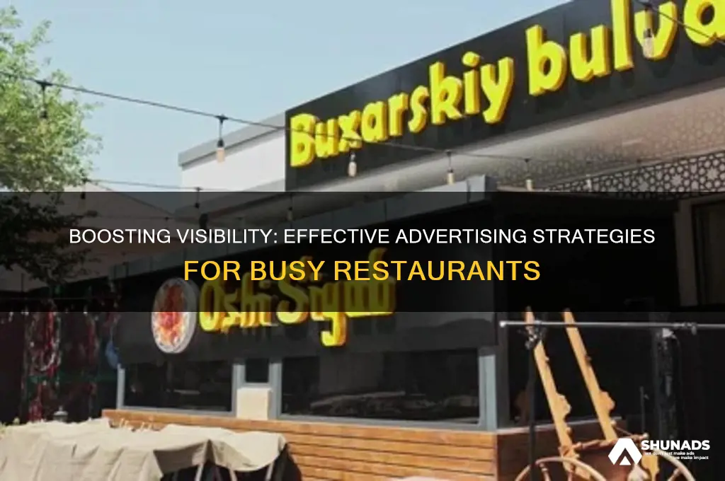 how to advertise a busy restaurant