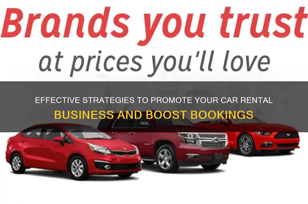 how to advertise a car rental company