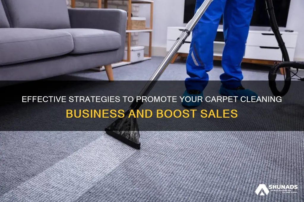 how to advertise a carpet cleaning business