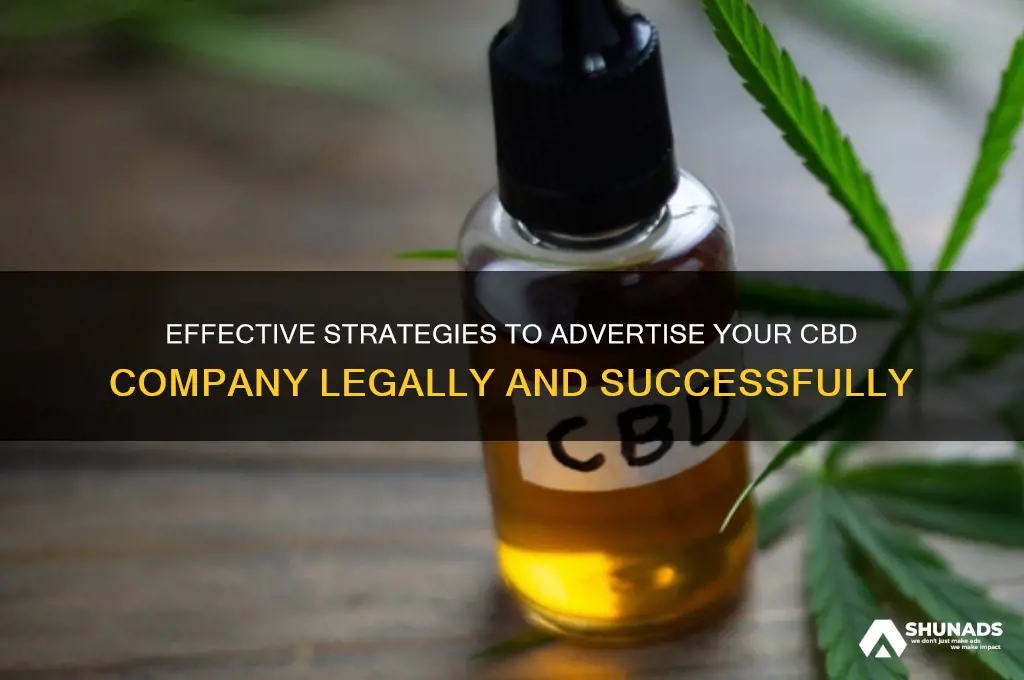 how to advertise a cbd company