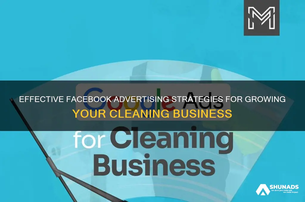 how to advertise a cleaning business on facebook