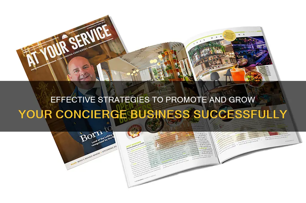 how to advertise a concierge business