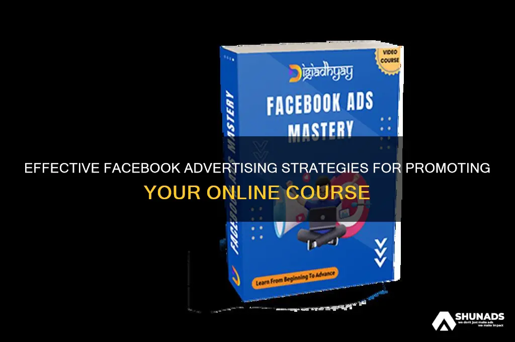 how to advertise a course on facebook