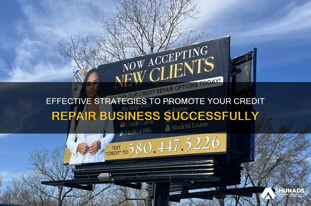 how to advertise a credit repair business