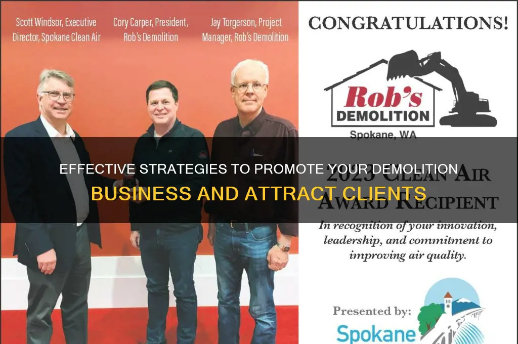 how to advertise a demolition company