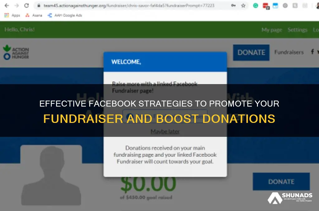 how to advertise a fundraiser on facebook