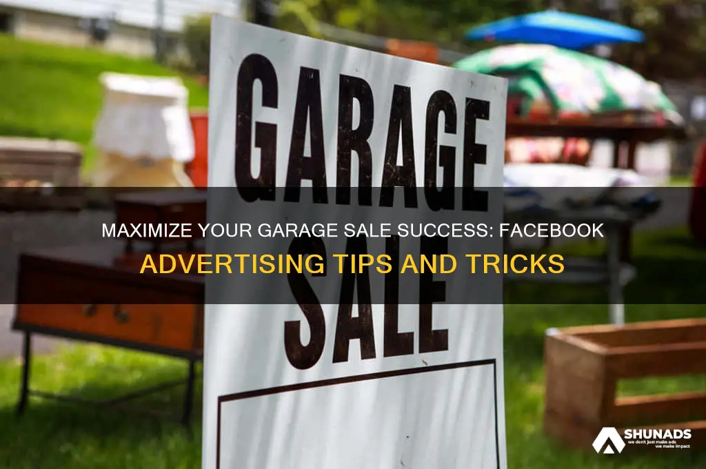 how to advertise a garage sale on facebook