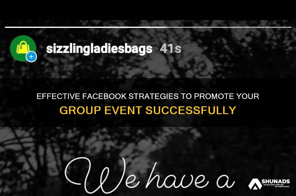 how to advertise a group event facebook