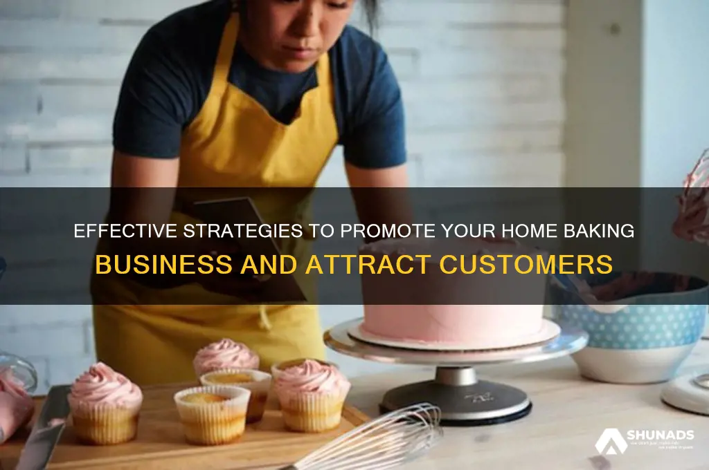 how to advertise a home baking business