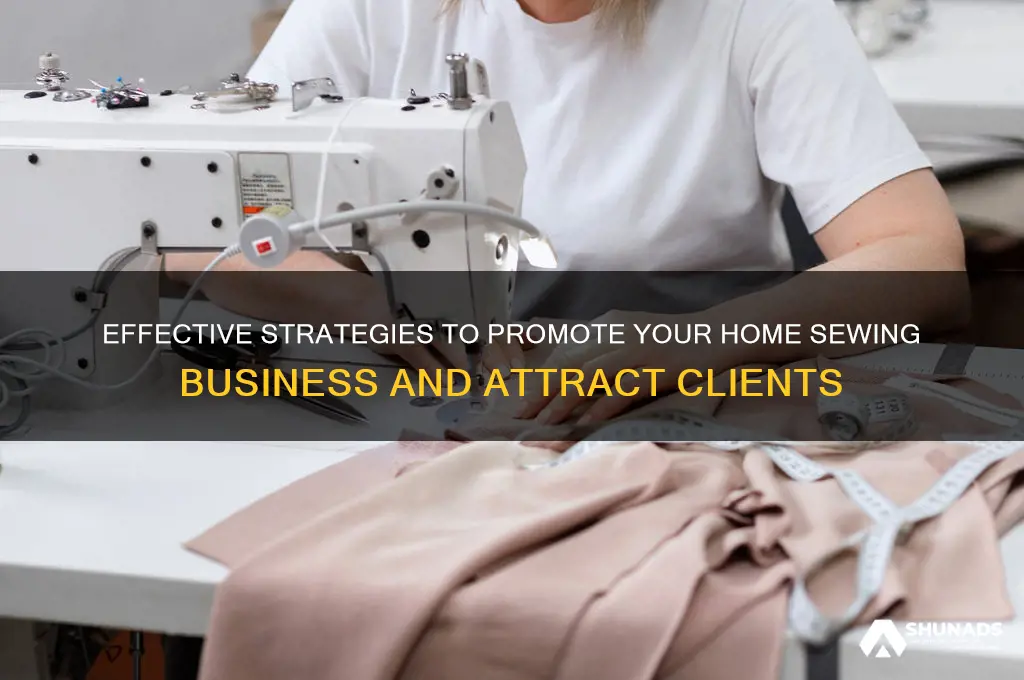 how to advertise a home sewing business