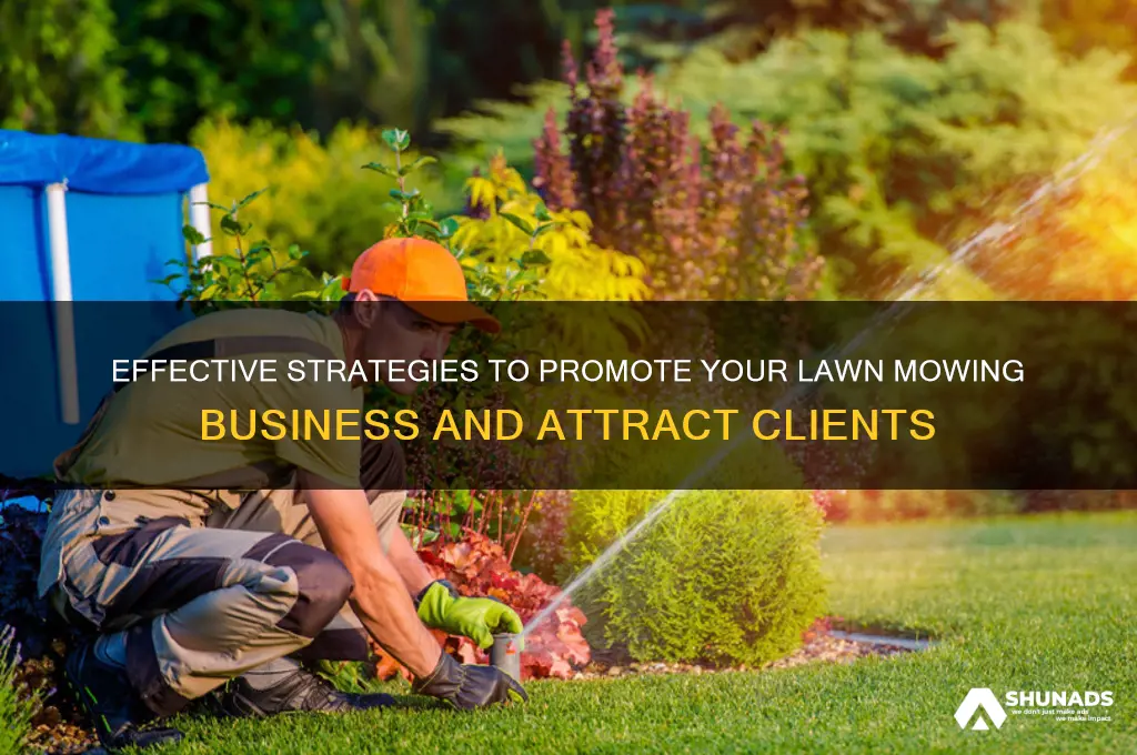 how to advertise a lawn mowing business
