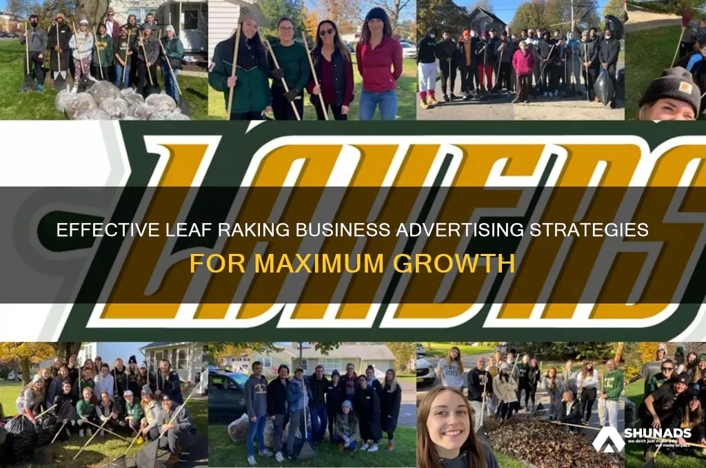 how to advertise a leaf raking business