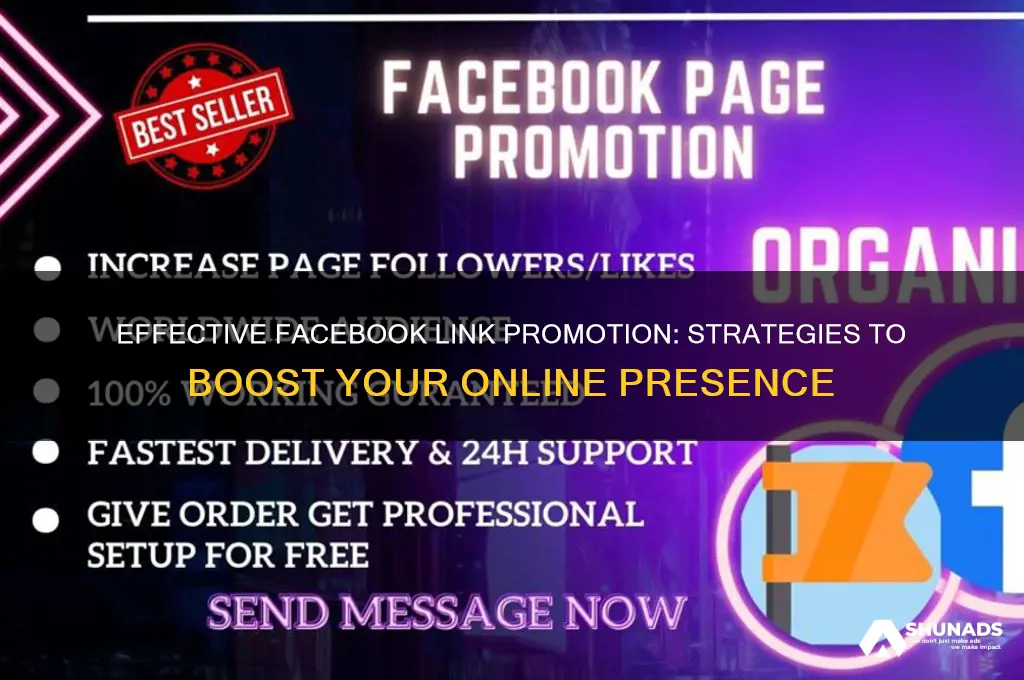 how to advertise a link on facebook