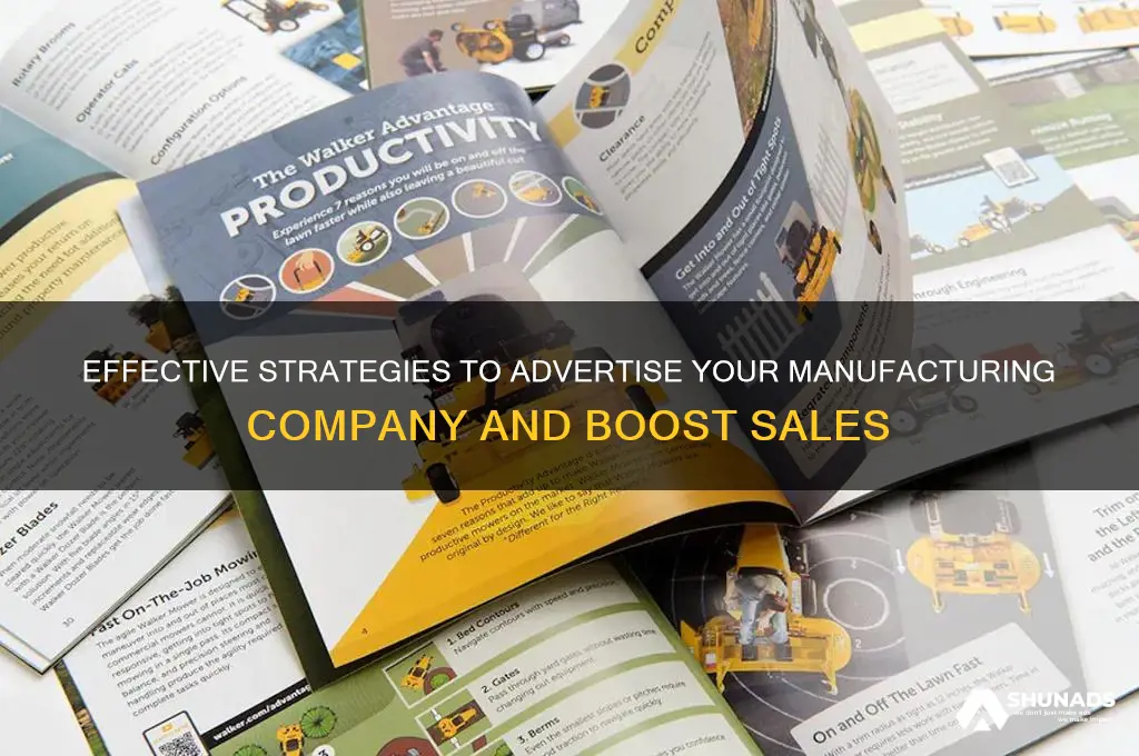 how to advertise a manufacturing company