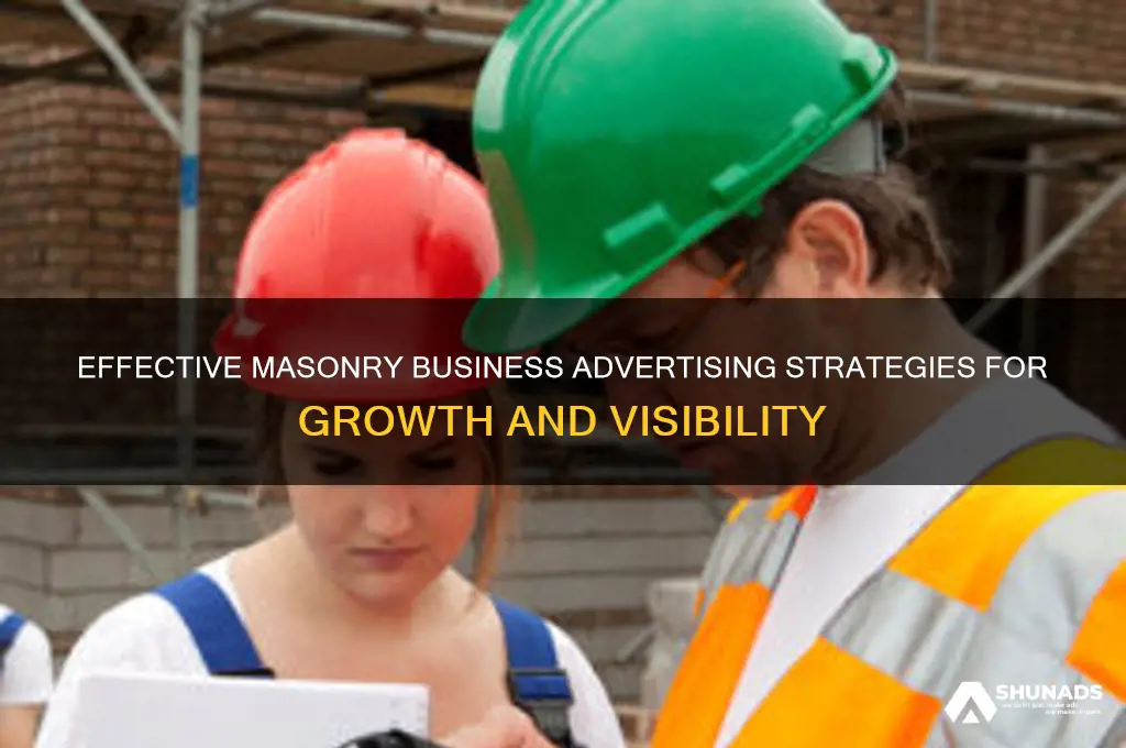 how to advertise a masonry business