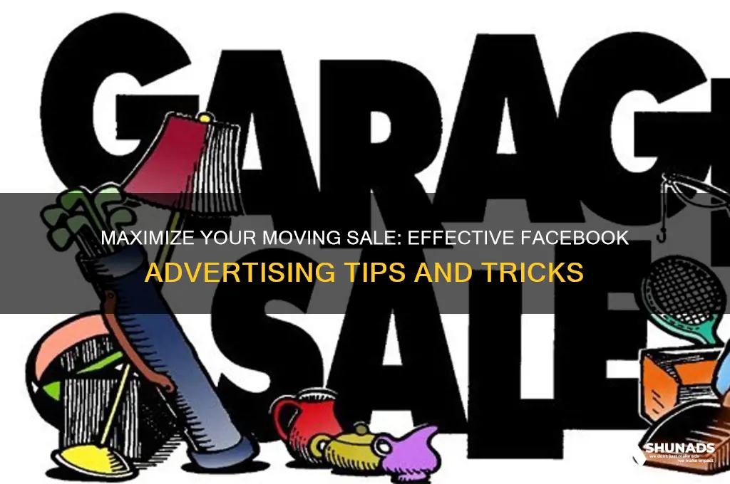 how to advertise a moving sale on facebook
