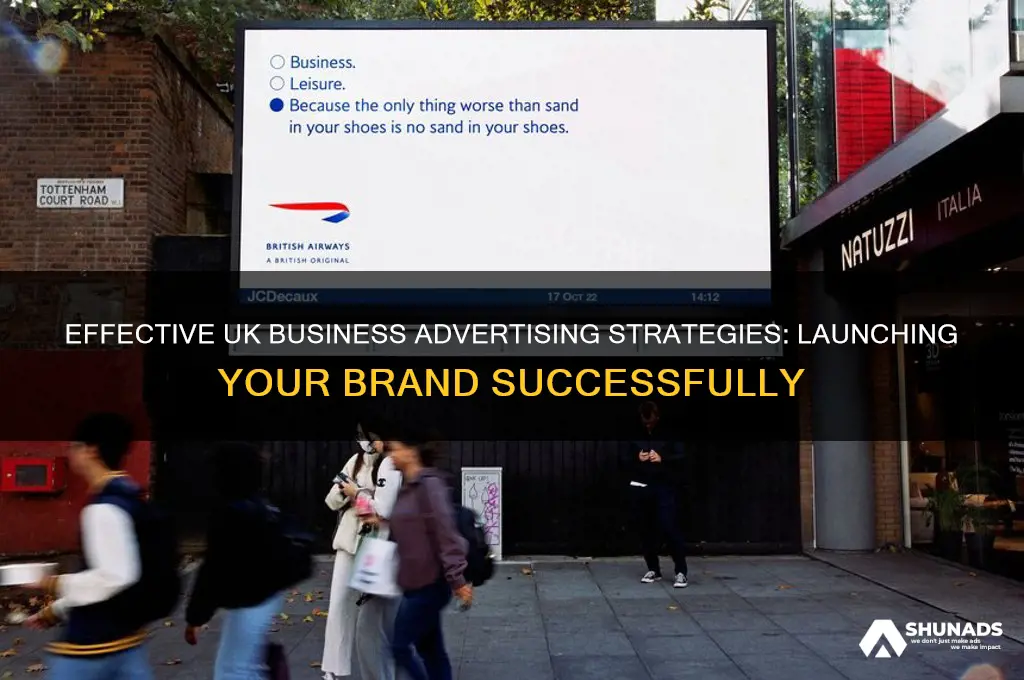 how to advertise a new business uk