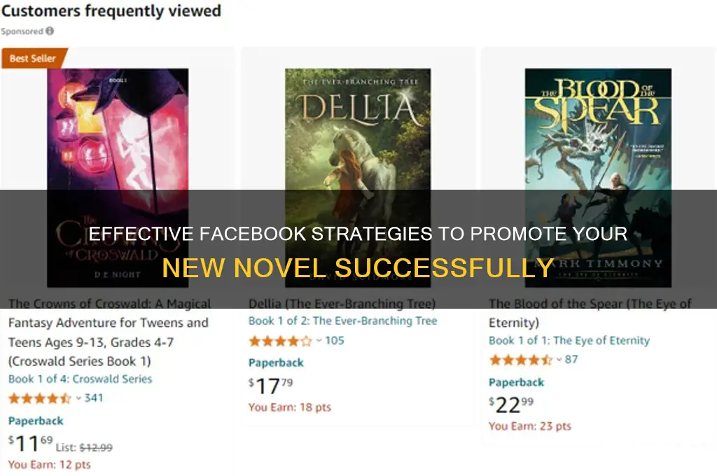 how to advertise a new novel on facebook