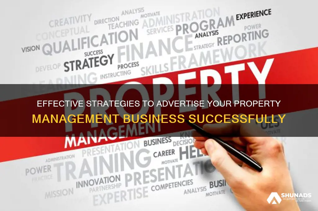 how to advertise a property management business