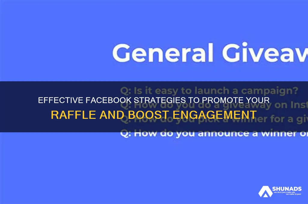 how to advertise a raffle on facebook