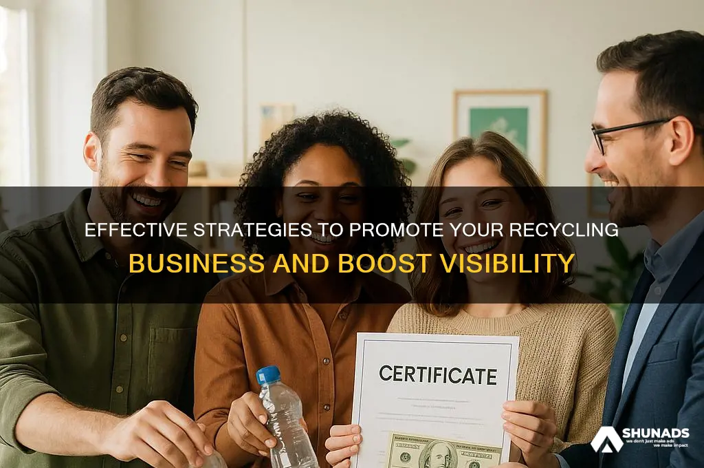 how to advertise a recycling business