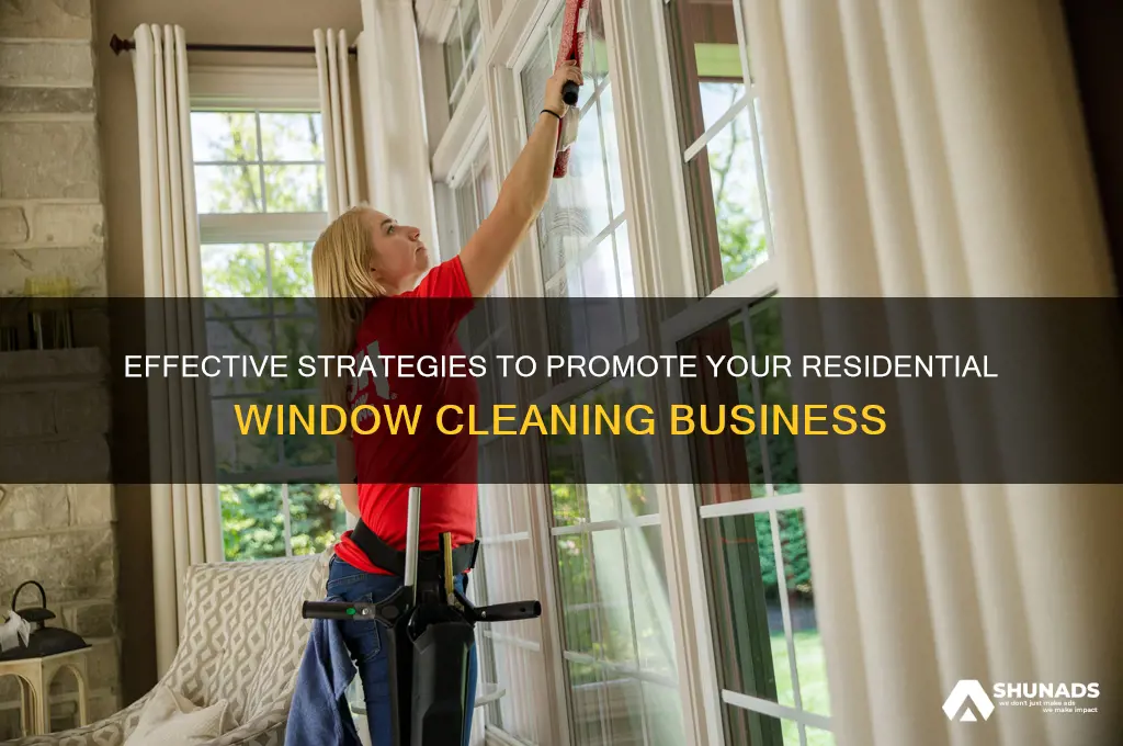how to advertise a residential window cleaning business