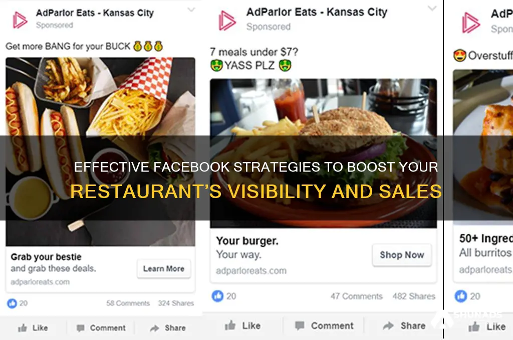 how to advertise a restaurant on facebook