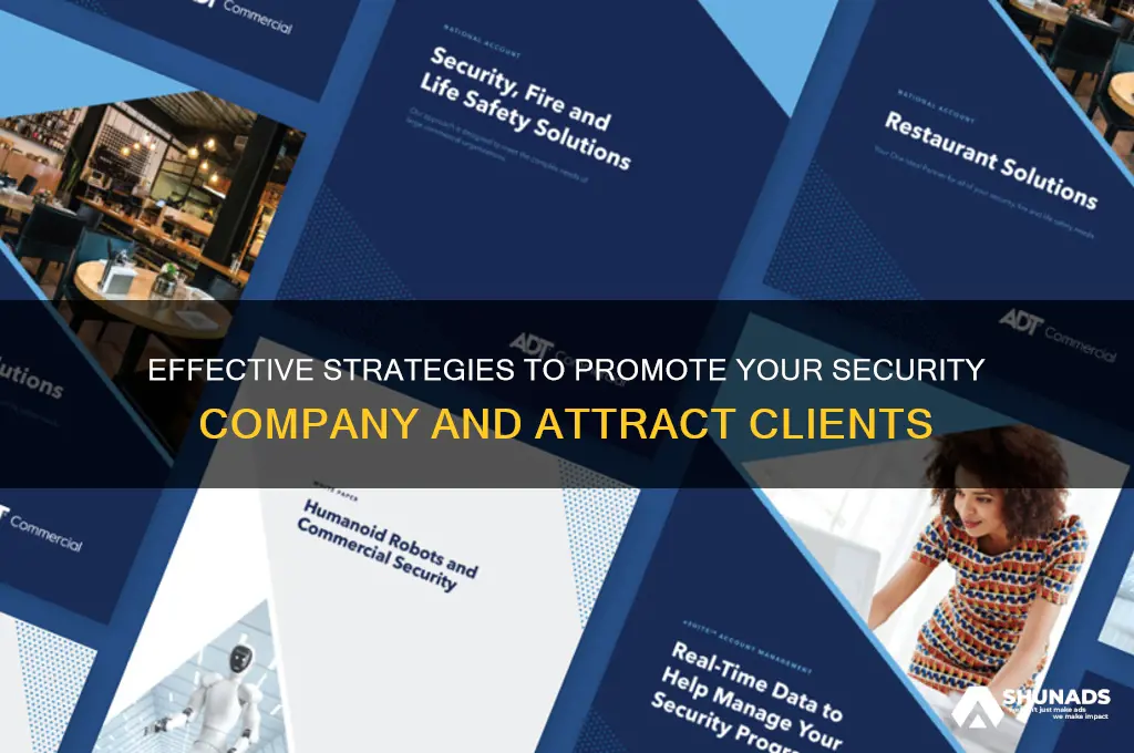 how to advertise a security company