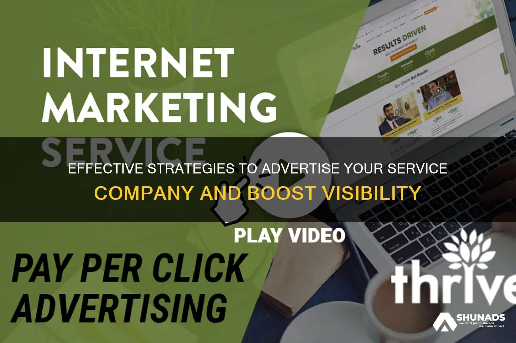 how to advertise a service company