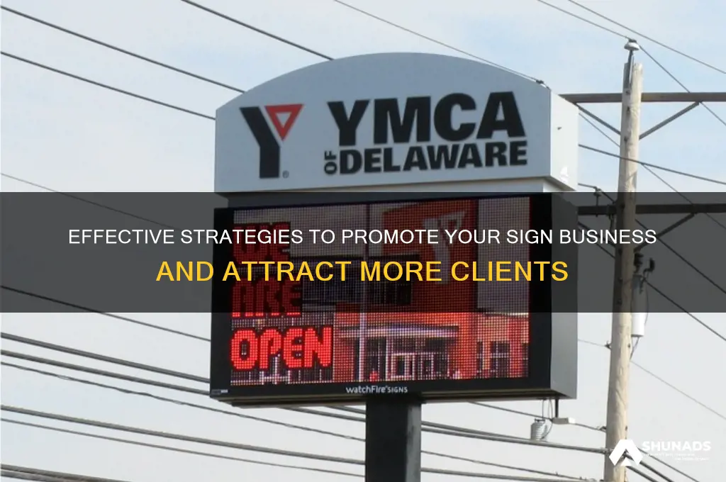 how to advertise a sign business