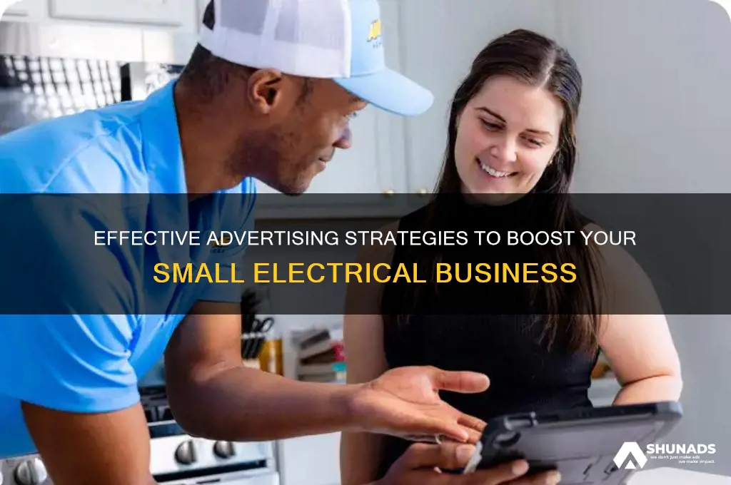 how to advertise a small electrical business