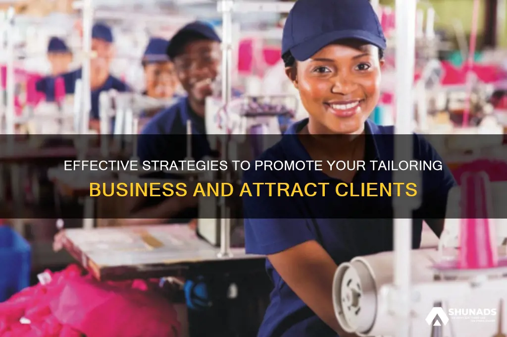 how to advertise a tailoring business