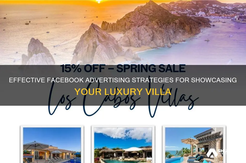 how to advertise a villa on facebook