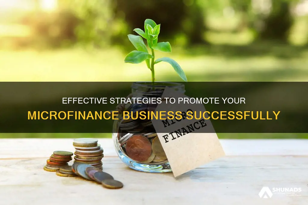 how to advertise about micro finance business