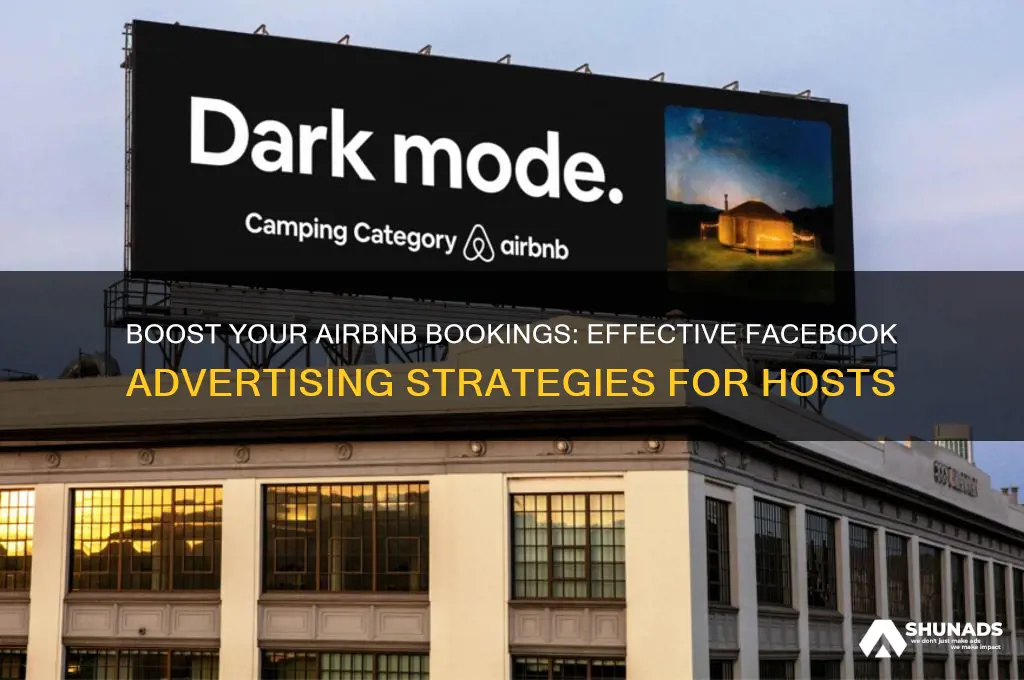 how to advertise airbnb listing on facebook