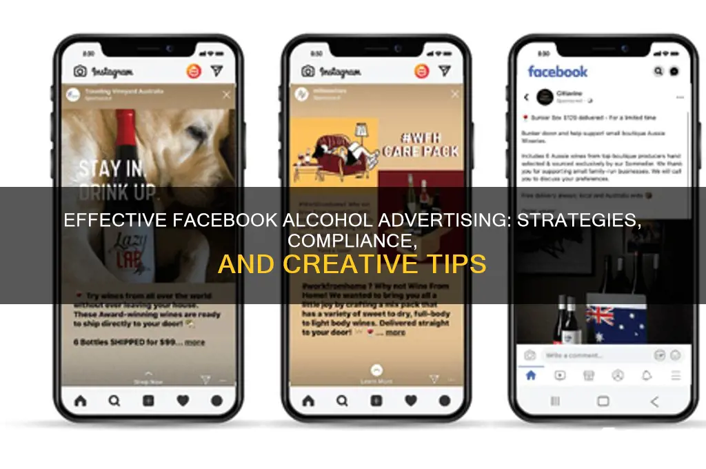 how to advertise alcohol on facebook