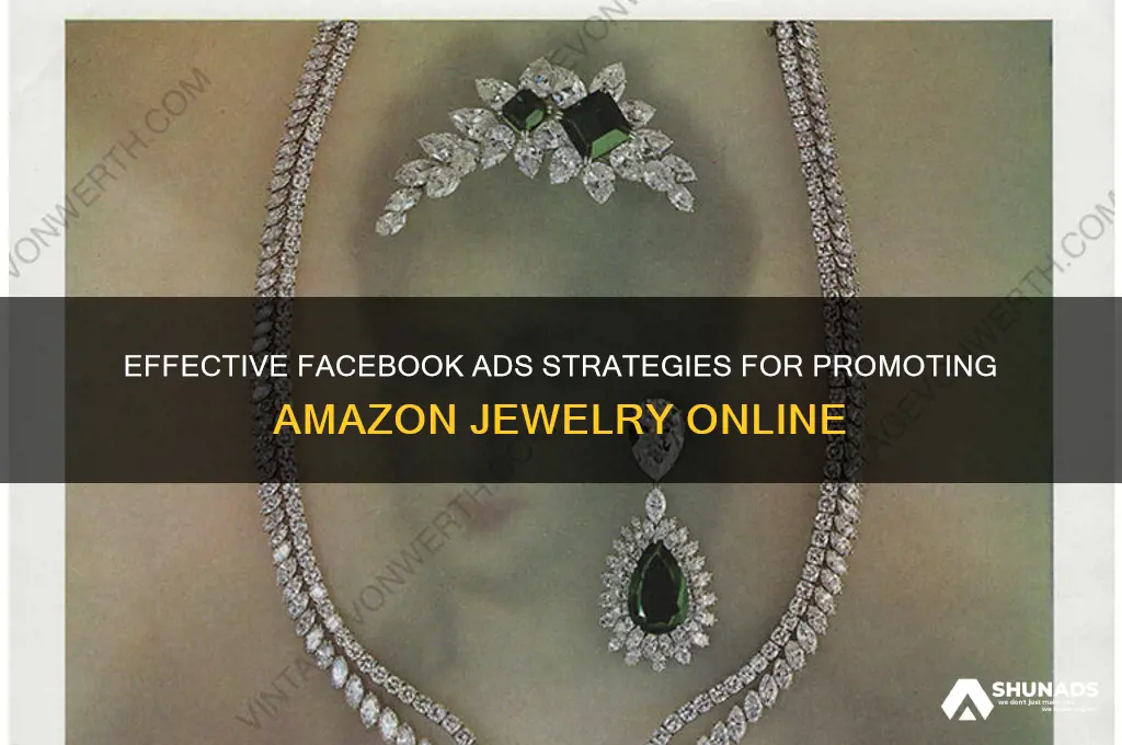how to advertise amazon jewelry on facebook