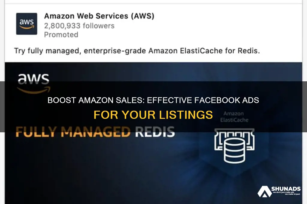 how to advertise amazon listing on facebook