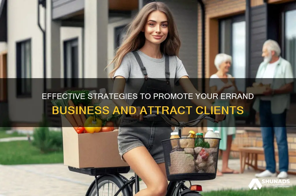 how to advertise an errand business