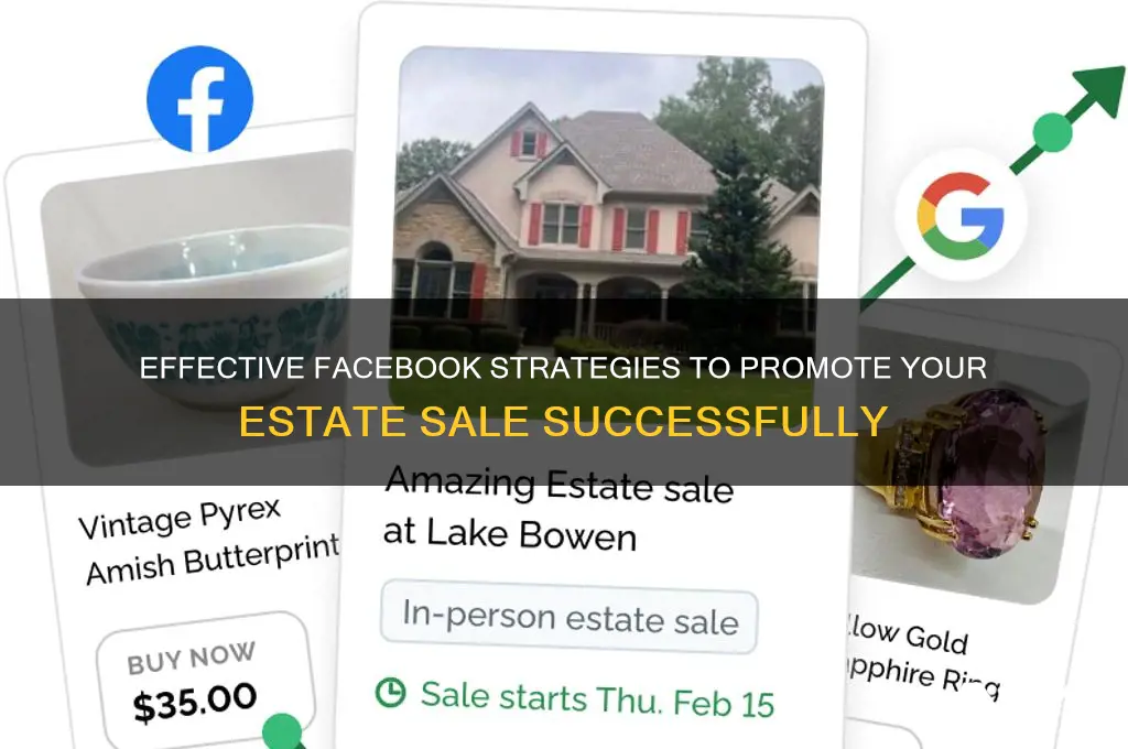 how to advertise an estate sale on facebook