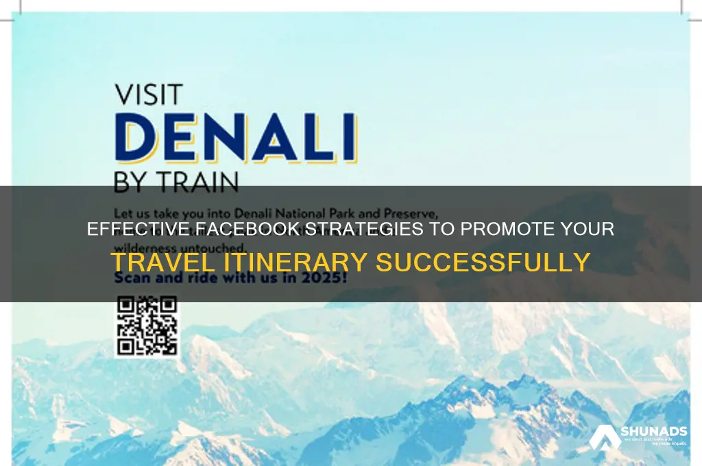 how to advertise an itinerary on facebook