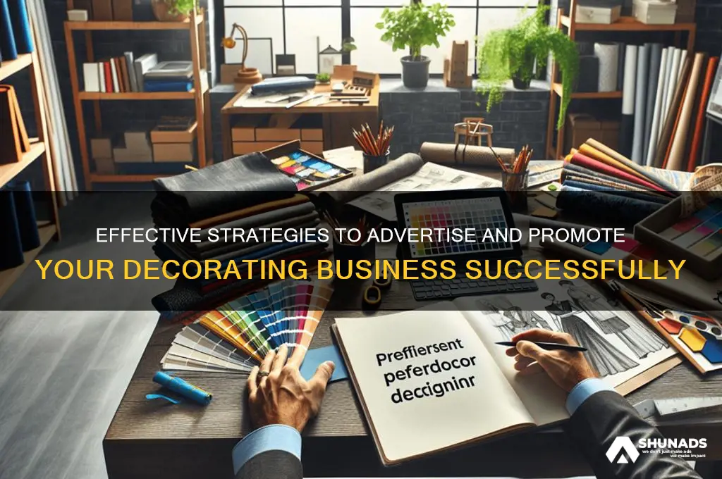 how to advertise and promote your decorating business